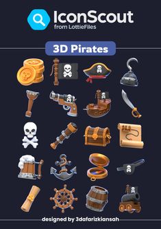 the pirate icon pack is shown in this screenshoter's image, and it includes