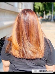 Brown And Ginger Ombre, Red And Blonde Highlights On Black Women, Ombre Brown Hair Black Women, Ginger Highlights Black Women, 2 Color Hair Dye Ideas, Blonde To Brown Ombre, Highlights For Summer, Ginger Highlights, Uv Hair