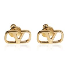 Gold Tone Valentino Garavani Stud Earring Earrings / Base Metal Valentino Designer Yellow Gold Earrings For Evening, Designer Anniversary Earrings, Designer Earrings For Anniversary, Valentino Earrings, Catering Ideas, Ideas Food, Valentino Bags, Stud Earring, Base Metal