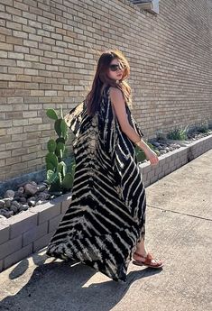 Tie Dye V Neck Caftan, Boho Black Kaftan, Oversized Kaftan Cut Cold Shoulder Dress Beach Cover up Vacation Outfit Resort Dress Gift for Her - Etsy Small Atelier, Resort Dress, Black Kaftan, Long Kaftan, Flowy Design, Hand Tie, Zebra Pattern, Resort Dresses, Long Cut