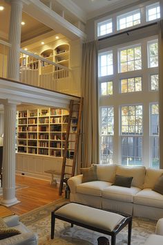 Serene Seaside: New England Coastal Library Retreat New England House Interior, New England Home, New England Lake House, New England Coastal Homes, Newport Restaurants, New England House, New England Beach House, House Quiz, Marble House