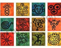 the twelve zodiac signs are painted on different colored squares