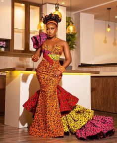 Ankara Prom Dress, African Prom Dress, African Mermaid, African Traditional Wedding Dress, Dress Ankara, African Prom Dresses, African Traditional Wedding, Ankara Gown, African Wedding Dress