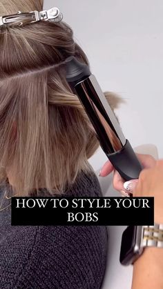 Short Hair Expert | CHECK IT ✔️ Here is how I style my bobs when I want them to be wavy with a lot of volume Through the bottom, you’re going to use a flat… | Instagram Short Hair Waves, Volume Curls, Hair Curling Tips, Short Homecoming Hair, How To Curl Short Hair, Fall Hair Cuts, Fall Hair Color For Brunettes, Hair Homecoming, Homecoming Hair Down