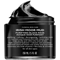 Peter Thomas Roth Irish Moor Mud Mask 5 oz (148 ml) ($58) ❤ liked on Polyvore featuring beauty products, skincare, face care, moisturizing mask, clay mask, peter thomas roth skincare, black mud mask and black skin care Peter Thomas Roth Mask, Mud Face Mask, Moisturizing Face Mask, Hydrating Face Mask, Black Skin Care, Clay Face Mask, Peter Thomas Roth, Skin Care Clinic, Beauty Mask