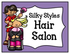 Let your little ones learn through playing with this fun pretend play hair salon pack. Color and black and white versions of each page included.
*Updated 4/18

Pages Included:

-Hair Salon Sign
-Services Sign
-Appointment Book Cover
-Appointments Page (filled in and blank)
-Hairdresser's report
-Reception Desk Sign
-Salon Notes
-Salon Hair Styles Page/Poster-8.5x11 (boy and girl version)
-Hair Style Sketch Pad
-Name Tags
-Open/Closed Signs
-Customer Receipt Hair Salon Dramatic Play, Salon Dramatic Play, Community Helpers Preschool Crafts, Fun Printables For Kids, Make Up Salon, Pretend Play Printables, Play Printables, Open & Closed Signs, Play Corner