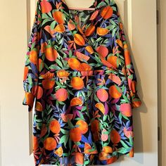 New Nina Parker Tropical Fruit Colorful Romper Plus 2x (Missing Belt) Nwot Brand New Without Tags But Missing Wrap Belt. Offers Welcome! Fits True To Size. Casual Orange Jumpsuits And Rompers With Floral Print, Casual Orange Jumpsuit With Floral Print, Orange Long Sleeve Jumpsuits And Rompers For Summer, Spring Orange Jumpsuits And Rompers For Loungewear, Orange Jumpsuits And Rompers For Spring Loungewear, Spring Orange Jumpsuit For Loungewear, Orange Jumpsuit For Spring Loungewear, Orange Floral Print Summer Jumpsuits And Rompers, Orange Floral Print Summer Jumpsuit