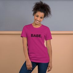 Babe Letter 02 Short-Sleeve Unisex T-Shirt Price: 24.00 #hoodie Ballet Mom, Dance Tee, Dance Teachers, Boss Shirts, Mama Shirts, Mom Tees, Sleeves (women), Dance Moms, Baseball T Shirts