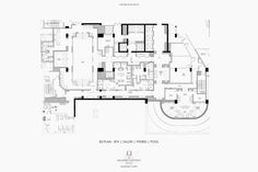 the floor plan for an apartment building with several floors and two levels, including one bedroom