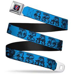 This Nylon Webbed Belt Features A Text With Skull & Roses Design With An Authentic Seat Belt Closure In Stainless Steel. Adjustable Size Fits A 24 Inch - 40 Inch Waist. Please Note: This Is A Fashion Belt For Your Pants, Not A Safety Device! Seatbelt Belt, Roses Design, Safety Devices, Grateful Dead, Buckle Belt, Seat Belt, Belt Buckles, Belts, Roses