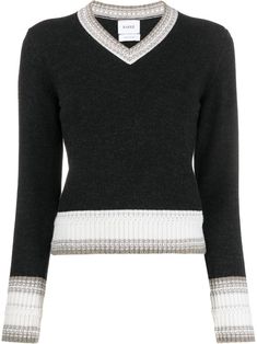 black cashmere V-neck long sleeves straight hem Black V-neck Cashmere Top, Elegant Black Fine Knit V-neck Sweater, Black Cashmere V-neck Sweater For Winter, Black Cashmere V-neck Top, Elegant Black Cashmere V-neck Sweater, Farfetch Sweater, Silk Knit, Cashmere Jumper, Knitted Tops