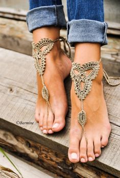 Crochet Barefoot sandals Tan lace shoes Barefoot sandal image 1 Foot Jewelry Wedding, Beach Wedding Sandals Barefoot, Crochet Barefoot Sandals, Barefoot Sandal, Crochet Sandals, Nude Shoes, Victorian Lace, Bridesmaid Shoes, Foot Jewelry