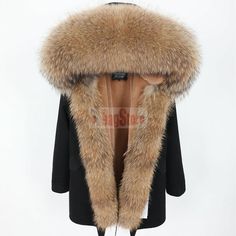 Store category Sign Up Now ! You may also like Women's Fluffy Large Real Raccoon Fur Coat Hooded Jacket Winter Warm Long Parka Product Description Item Description - Brand: 100% NEW and high quality - Fur: Large Real Raccoon fur (About 22-25cm, Removable ) - Lined: Faux fur (Removable) - Coat fabric: 100% Cotton - Clothes placket: Zipper - Size: S/M/L/XL/2XL - Quality: AAA - Package: 1*pcs Coat Notice: The sleeve is the thicked Cotton warm liner. When you pay, please tell me your favorite color Parka Jacket Women's, Raccoon Dog, Winter Fur Coats, Real Fur Coat, Long Parka, Fur Parka, Fur Coats Women, Hooded Parka, Womens Parka