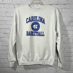 Vtg Rare Champion Sweatshirt Crewneck North Carolina Basketball Tar Heels Unc Size M. Welcome To Project Perseverance! Brand: Champion Eco Condition: Good, Pre-Owned Condition, Light Flaws Not As Noticeable Under Natural Lighting. Color/Pattern: Whitish-Grey, Retro Carolina Basketball Spell Out With Unc Logo. Thank You For Shopping With Project Perseverance! Condition Notes And Buying Procedures: All Items Sold By Project Perseverance Are Pre-Owned Unless Otherwise Noted As A Deadstock Nwt / Nwt Unc Logo, North Carolina Basketball, Lighting Color, Tar Heels, Champion Sweatshirt, Sweatshirt Crewneck, Natural Lighting, Sweaters Crewneck, Fit Inspo