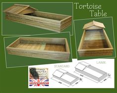 the instructions for making a tortoise table