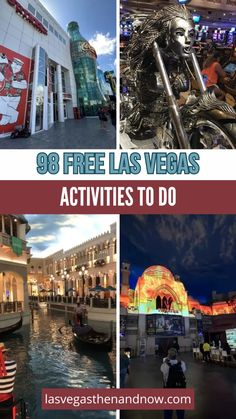 the vegas strip with text overlay that reads 89 free las vegas activities to do