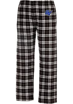 Catch some Zs and dream about the Lakers in these comfy Grand Valley State Lakers Black Sleep Pants. Whether you're lounging around watching the big game or catching up on some homework, these GVSU Lakers Plaid Flannel Lounge Pants will keep you relaxed and comfortable. These Sleep Pants feature a embroidery of team logo on left hip. Black Cotton Cozy Sleepwear, Cozy Black Bottoms For Lounging, Comfy Black Lounging Bottoms, Cozy Black Cotton Sleepwear, Cozy Black Sleepwear With Relaxed Fit, Cozy Black Sleepwear In Relaxed Fit, Comfortable Black Cotton Sleepwear, Cozy Black Lounging Bottoms, Cozy Black Sleepwear, Relaxed Fit