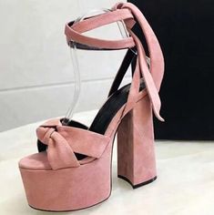 Shipping: Worldwide Express Shipping AvailableDelivery time: 7-15Days Fast ShippingReturns: Fast refund, 100% Money Back Guarantee.Brand Name: Arden FurtadoHeel Height: Super High (8cm-up)With Platforms: YesPlatform Height: 3-5cmSandal Type: Ankle StrapOrigin: Mainland ChinaOccasion: PartyUpper Material: flockOutsole Material: RubberBack Counter Type: Front & Rear StrapPattern Type: SolidSide Vamp Type: OpenFit: Fits true to size, take your normal sizeStyle: FashionHeel Type: Hoof HeelsLining Ma Types Of Sandals, Sandals Chunky, Butterfly Knot, Heels Platform, Heels Fashion, Pu Heels, Platform Heels Chunky, Gold Sandals, Pink Heels