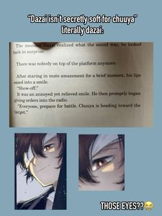 an anime story page with two pictures of the same character and text that reads,'d