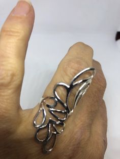 Flower Spoon, Biker Rings Mens, Mermaid Ring, Eagle Ring, Spoon Ring, Spoon Rings, Silver Work, Silver Flowers, Bling Bling