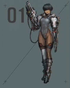 Squid Person, Engineer Concept Art, Cyberpunk Advertisement, Sci Fi Suit, Sci Fi Character Art, Suit Drawing, Danger Girl, Character Turnaround, Painting Practice