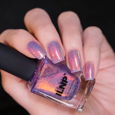 Purple Gold Nail Polish, Violet Jelly, Ilnp Nail Polish, Jelly Nail Polish, Orange Sparkle, Jelly Nail, Shimmer Nail Polish, Magic Fairy, Jelly Nails