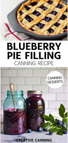 blueberry pie filling recipe in mason jars