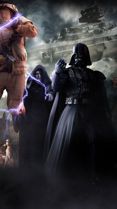 star wars the force awake poster with darth vader and stormtroopers