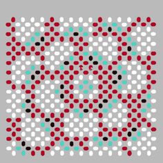 an abstract pattern with red, white and green dots on grey background photo by person