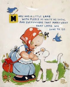 inkspired musings: Mary had a little lamb Nursery Rhyme fun Lamb Pictures, Lamb Nursery, Mary Had A Little Lamb, Kate Greenaway