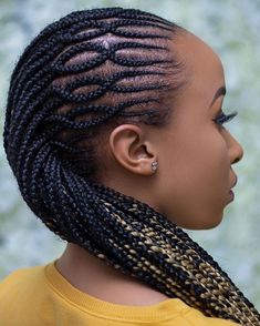 Cute Cornrows, Two Cornrow Braids, Natural Cornrow Hairstyles, Big Ponytail, Small Cornrows, Half Cornrows, Cornrow Designs