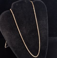 14k Yellow Gold Rope Style Chain Necklace 14.18g 18" Length 2.9mm WidthMetal Information: 14k Yellow GoldTotal Weight: 14.18gChain Width: 2.9mmChain Length: 18"Estimated Retail Price: $2690.00OUR PRICE: $2150.0045885 14k Gold Wheat Chain Necklace For Formal Events, 14k Gold Wheat Chain Necklace For Formal Occasions, Formal Yellow Gold Jewelry With Wheat Chain, Formal Yellow Gold Wheat Chain Jewelry, Formal Rope Chain Necklace, Classic Yellow Gold Wheat Chain Rope Necklace, Classic Yellow Gold Wheat Chain Necklace, Classic Oval Link Rope Chain Necklace, Classic Yellow Gold Rope Chain Jewelry