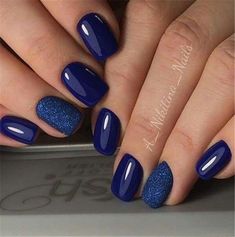 20 Elegant Dark Blue Nail Designs To Capture Your Heart Women Fashion Lifestyle Blog Shinecoco Dark Blue Nails, Navy Nails, Navy Blue Nails, Blue Nail Polish, Blue Nail Designs, Blue Nail, Shellac Nails, Dipped Nails, Fabulous Nails