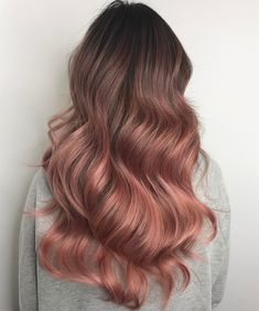 Pastel Pink Hair Ombre, Rose Gold Balayage, Brown Ombre Hair, Blond Balayage, Extra Long Hair, Balayage Blonde