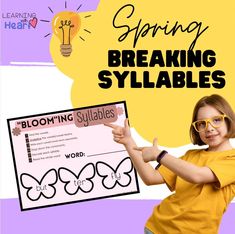 Have fun breaking syllables...all spring themed! Dividing Syllables, Decoding Multisyllabic Words, Syllable Division, Teacher Forms, Multisyllabic Words, Classroom Makeover, Printable Classroom Decor