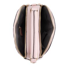 Pink Quilted Canteen Handbag Faux Leather, Handbags, Pink, Leather