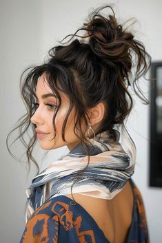 Messy Braided Ponytail, Dutch Braid Headband, Scarf Braid, French Braid Headband, Waterfall Braid With Curls, Elegant Braids, Braids For Women, Braid Game, French Braid Ponytail