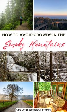 How To Avoid Crowds In the Smoky Mountains Clingmans Dome, Laurel Falls, The Off Season, Photo Scavenger Hunt, Mountain Vacations, Peace And Quiet, A Cabin, Smoky Mountain National Park