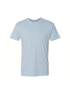 4.3 oz./yd, 100% combed ringspun cotton, 32 singles. Heather Grey is 90/10 cotton/polyester. Fabric laundered . Set-in 1x1 baby rib collar. Hemmed sleeves. Side seamed. Tear away label.Unisex Cotton T-Shirt (Light Blue) Dusty Blue    Fabric   Non-Stretch  Men Clothing, size features are:Bust: ,Length: ,Sleeve Length: Dusty Blue Fabric, Men Clothing, Dusty Blue, Blue Fabric, Next Level, Cotton T Shirt, All Fashion, Heather Grey, Cotton Tshirt