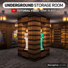 the underground storage room in minecraft