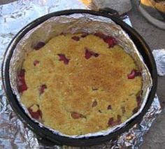 a pie sitting on top of aluminum foil