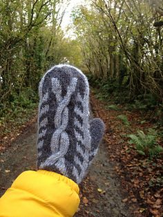 Snake mittens knitted in the round, featuring cable and a Selbuvott-style thumb gusset. Fox Mittens Pattern, Fish Mittens Pattern, Wolf Mittens Pattern, Glove Pattern