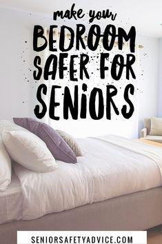 Tips on how to make the bedroom safer for seniors as they age in place. Bedroom For Elderly People, Memory Care Unit Bedroom Decor, Senior Citizen Bedroom Ideas, Senior Bedroom Ideas, Elderly Room Design Bedrooms, Elderly Bedroom Design, Elderly Room Ideas, Elderly Bedroom Ideas, Elder Care Tips Aging Parents