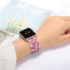 Apple Watch band rose gold pink Resin Strap iwatch women bracelet 6 5 – www.Nuroco.com Pink Bracelet Strap Apple Watch Band, Pink Rectangular Apple Watch Band With Bracelet Strap, Pink Rectangular Bracelet Strap Apple Watch Band, Pink Rectangular Watch Band With Bracelet Strap, Pink Apple Watch Band With Bracelet Strap, Trendy Rectangular Pink Watch Band, Trendy Pink Rectangular Watch Bands, Trendy Pink Rectangular Apple Watch Band, Trendy Pink Bracelet Strap Apple Watch Band