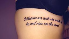 a woman with a tattoo saying whatever our sons are made of, his and mine are the same