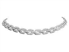 2.37CT T.W. Diamond Statement Necklace – HANIKEN JEWELERS NEW-YORK Luxury Diamond Choker For Formal Occasions, Elegant Diamond Choker With Sparkling Stones, Luxury White Gold Diamond Necklace With Rhinestones, Diamond White Link Diamond Necklace, White Gold Diamond Bracelet With Rhinestones, Diamond Choker Necklace With Diamond Accents, Luxury Silver Diamond Choker, Luxury Diamond Silver Choker, Dazzling Diamond Choker