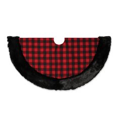 48" Fabric Plaid Tree Skirt - The Country Christmas Loft Buffalo Plaid Tree Skirt, Buffalo Plaid Tree, Plaid Tree Skirt, Gg Collection, Fabric Tree, Fabric Christmas Trees, Red Checkered, Christmas Tree Stand, Gerson