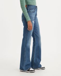 Ribcage Wide Leg Women's Jeans - Medium Wash | Levi's® US Ribcage Jeans, Barrel Jeans, Vintage 501, Loose Jeans, Rib Cage, Spring 2024, Women's Jeans, Levi's, Barrel