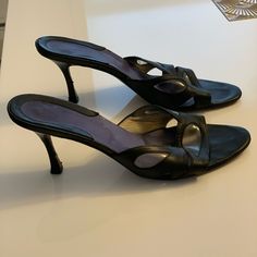 Brian Atwood Black Leather And Transparent Sandals. Size 36.5. Originally $800. These Are Worn And In Good Condition. Brian Atwood Shoes, Brian Atwood Heels, Brian Atwood, Women's Shoes Sandals, Shoes Sandals, Black Leather, Sandals, Women Shoes, Women Shopping