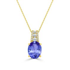 10x8mm Violetish Blue Tanzanite AAAA Pendant Oval shape 2.85ct with 0.15cttw Diamond in 14K & 18K White Gold, Yellow Gold, & Rose Gold. Product Information SKU TTNP261-43 Metal Type Your choice: 14K, 18K Metal Color Your choice: White Gold, Yellow Gold, Rose Gold Pendants Style Solitaire Metal Weight 1.27 Primary Stone Gemstone Name Tanzanite Gemstone Species Zoisite No. Of Gemstones 1 Gemstone Shape Oval Gemstone Color Violetish Blue Gemstone Grade Your choice: AA Gemstone Clarity VVS Gemstone Oval Tanzanite Gemstones In Prong Setting, Elegant Oval Tanzanite Gemstones, Oval Tanzanite Jewelry With Gemstone Accents, Oval Diamond Gemstones With Accents, Oval Tanzanite Gemstones In Yellow Gold, Tanzanite Pendant, Gold Pendants, Blue Tanzanite, Tanzanite Gemstone